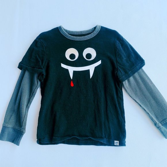 Gap, 5Y, l/s cotton knit tee shirt Halloween - Picture 1 of 2